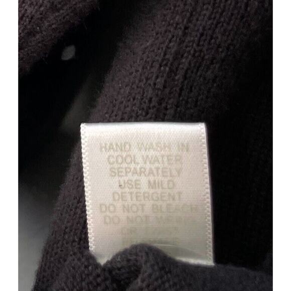 CJ Banks Plus Size 0X Black White Polka Dot Sweater Cardigan Preppy Old Money - Picture 7 of 7